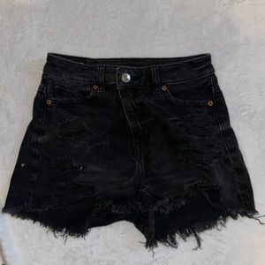 american eagle back jean shorts size 000